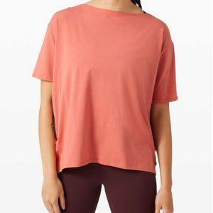 Size 4 lululemon Back In Action Short Sleeve